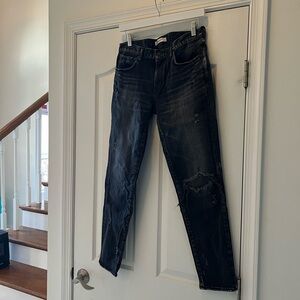 Moussy Women's Straight Leg Jeans - Dark Blue Lenwood skinny jeans